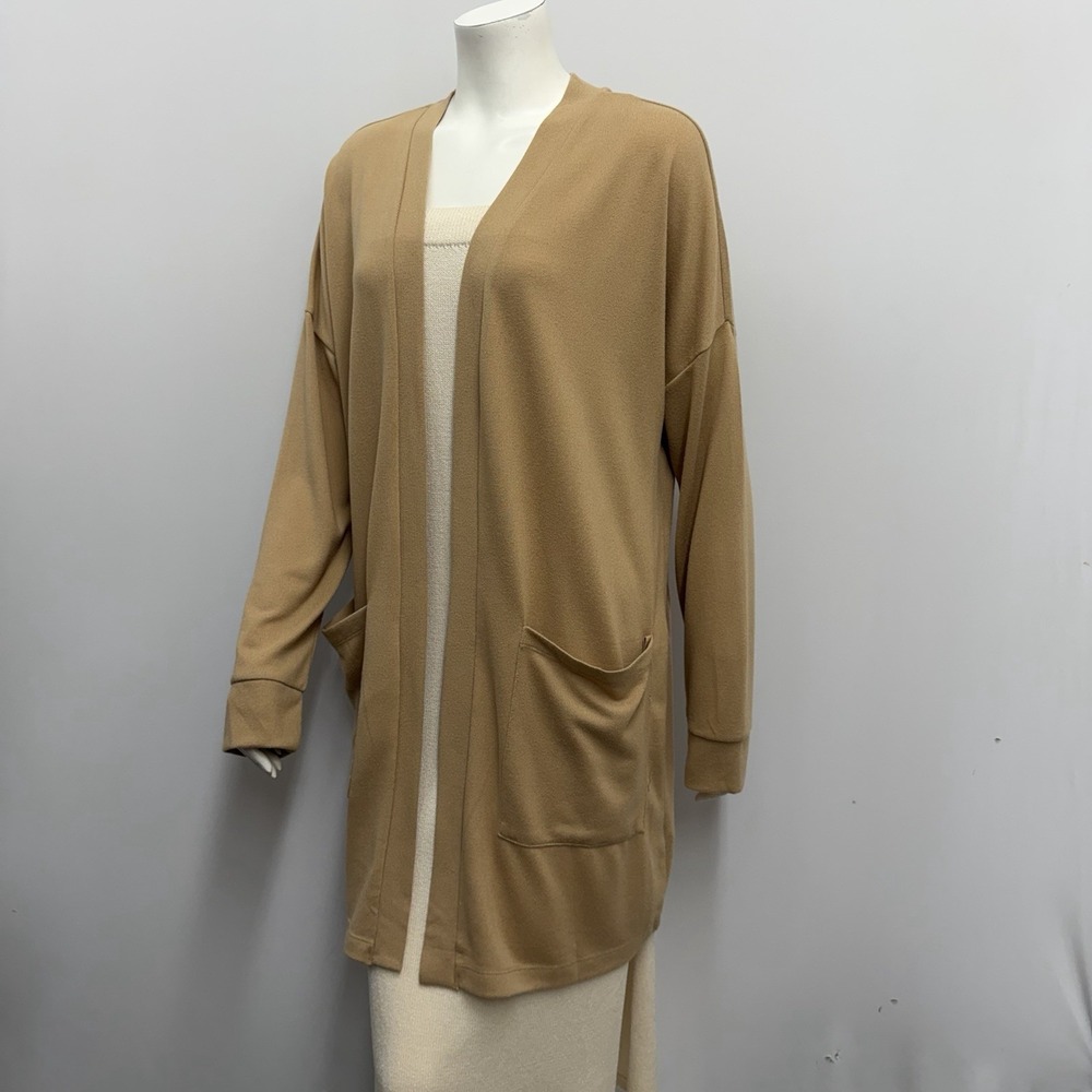 Sanctuary Open Cardigan Duster Cashew Tone NWT $99.00 Size Large L